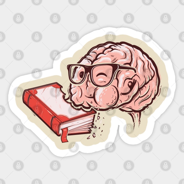 Smart Brain Sticker by raxarts